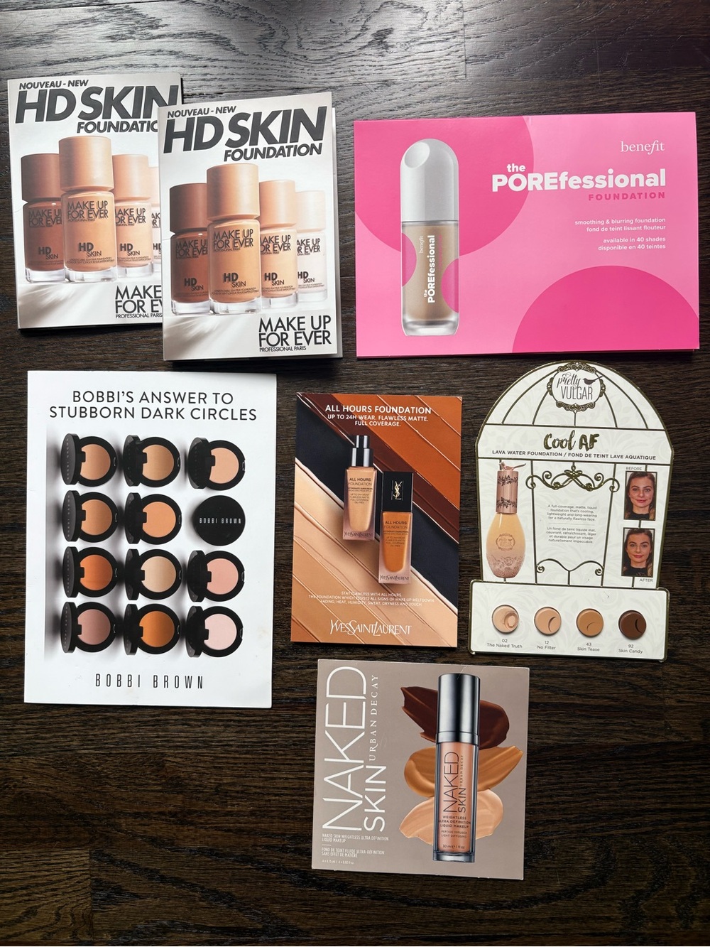 Foundation Samples - bundle of 7